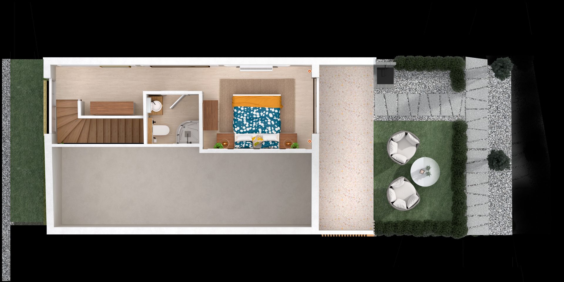 2+1 Loft planı